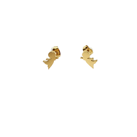 earrings gold steel deer and christmas tree3
